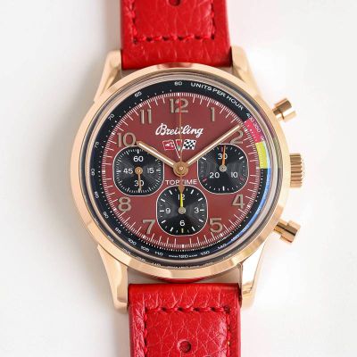 GF Factory Breitling Fake Watch Mechanical Automatic Movement 42MM Stainless Steel Red Watch